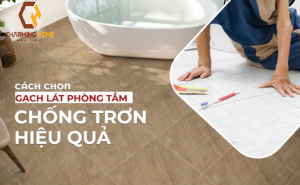 Cách chọn gạch lát nền nhà tắm chống trơn hiệu quả