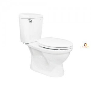 Bồn Cầu Viglacera VI77 2 Khối Nắp Thường Kèm Lavabo VTL2 (BS401)